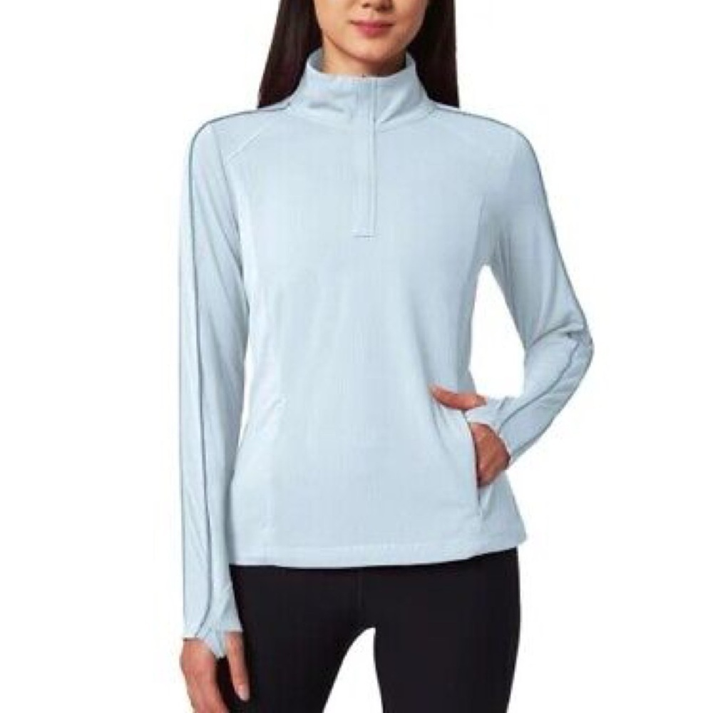Mondetta Mock Neck 1/4 Zip Top - Picture 11 of 11